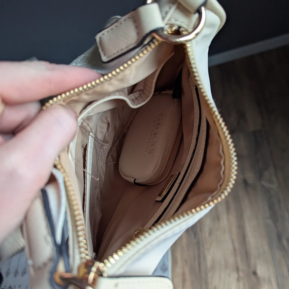 GUESS Cream Shoulder Bag